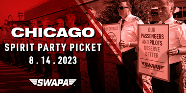SWAPA in the News: Pilots Picket Outside SWA Spirit Party in Chicago