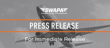 Press Release: SWAPA President Casey Murray to Testify at Congressional Hearing on Strengthening Airline Operations