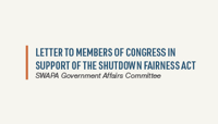 SWAPA Urges Congress to Pass the Shutdown Fairness Act